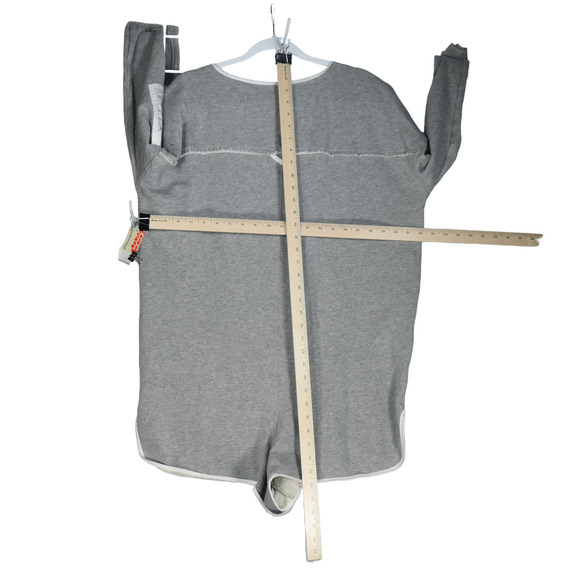 New Free People Movement Romper Size L Gray 1 Piece Take the Plunge NWT $128 - Picture 9 of 14